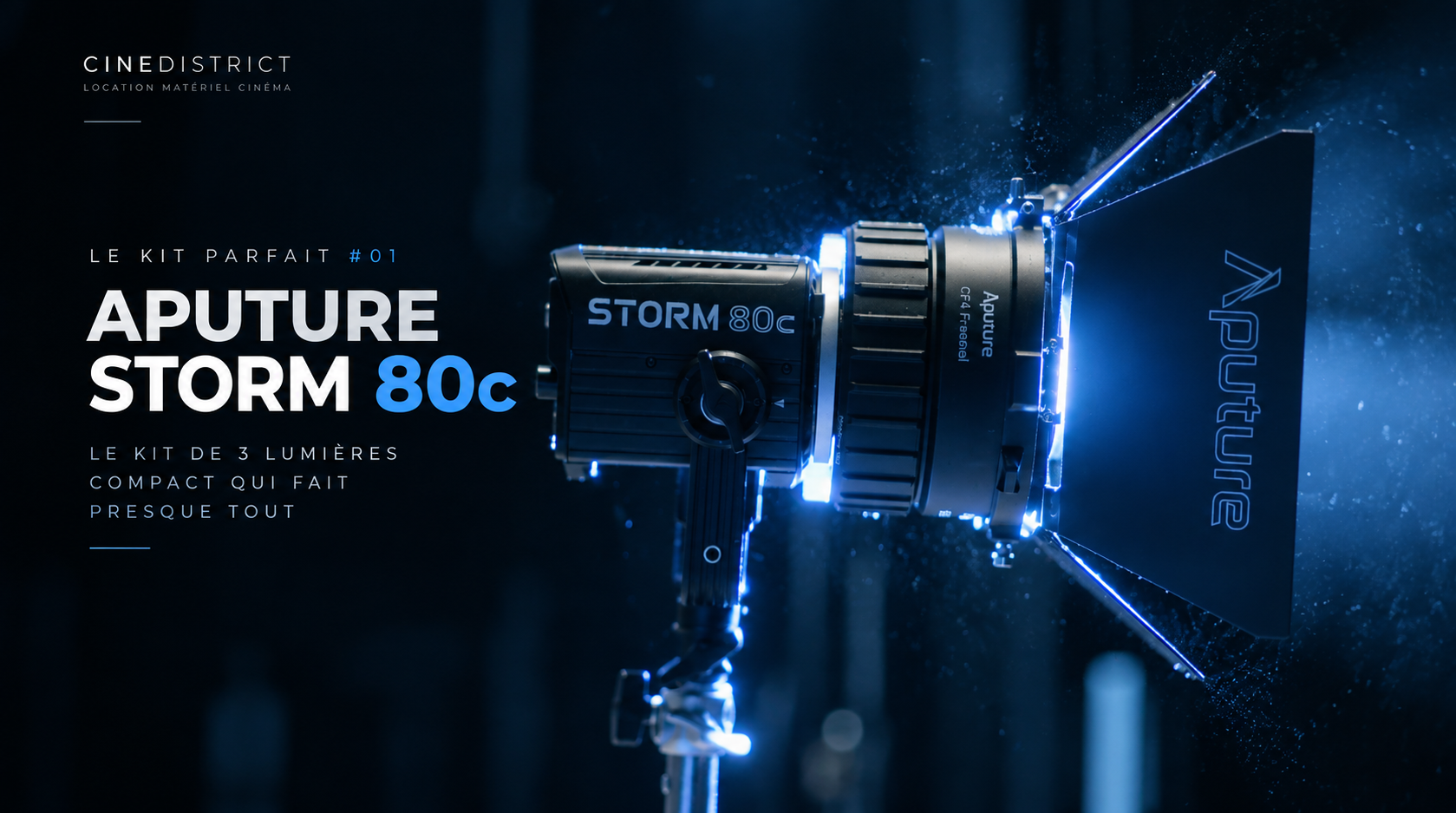 Aputure STORM 80c : le kit de 3 lumières compact qui fait presque tout