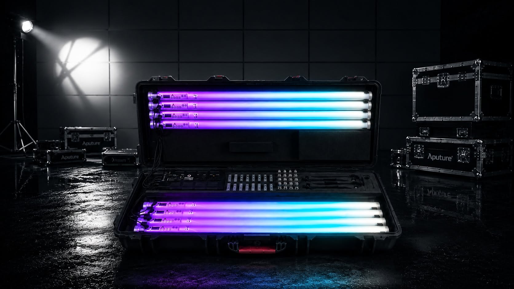 Valise Astera AX1 de 8 tubes LED RGBW en location à Toulouse – Cinedistrict