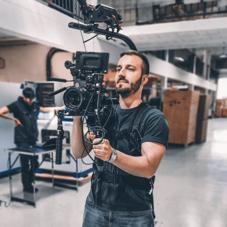 Cadreur Easyrig en plateau